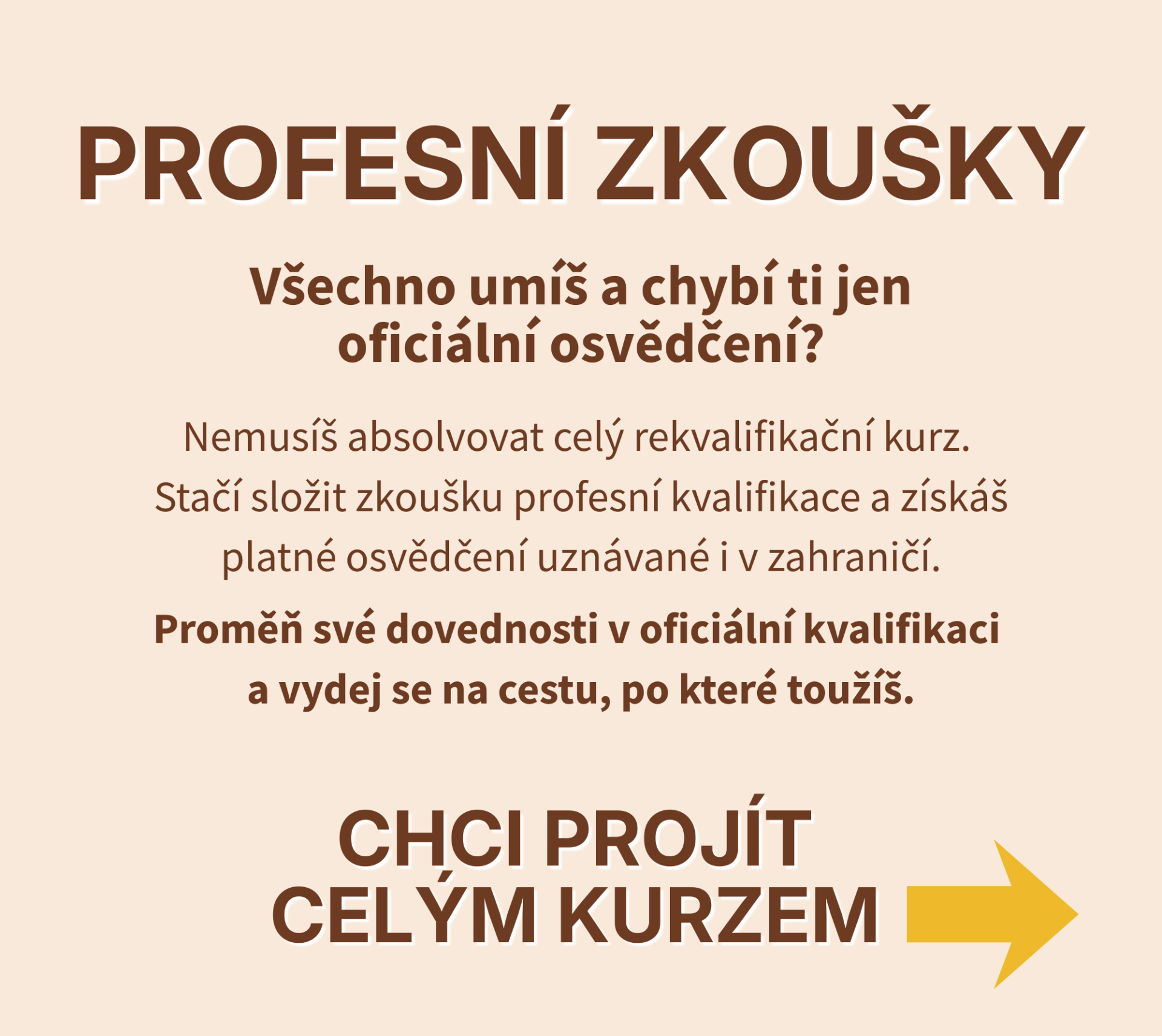 rekvalifikační kurzy